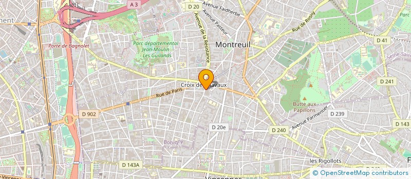 localisation de l'entreprise SOC ETUDE DISTRIBUT PROCEDES ISOLATION à MONTREUIL