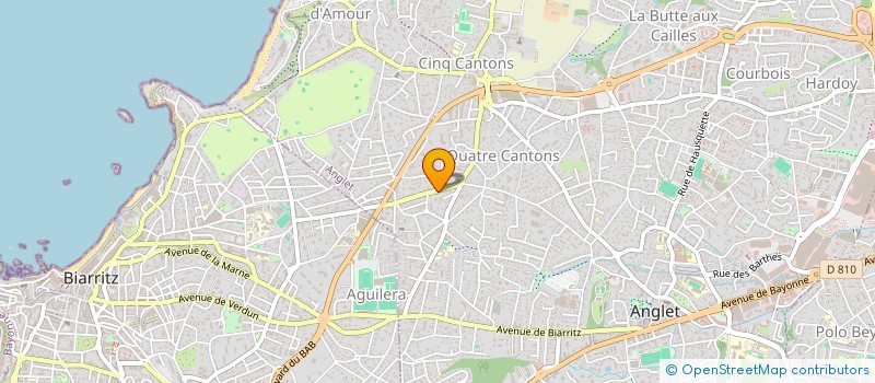 localisation de l'entreprise SOC ETUDE ET CONSTRUCTION DU SUD OUEST à ANGLET