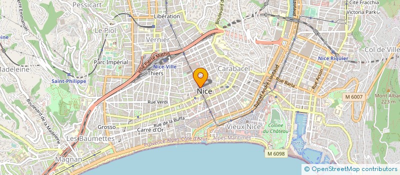 localisation de l'entreprise SOC ETUDE ET DE COMMUNICATION à NICE