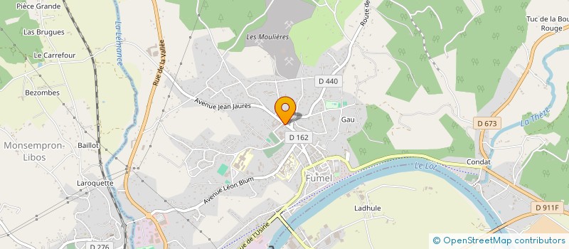 localisation de l'entreprise SOC ETUDE ET DE VALORISATION DES FRUITS à FUMEL