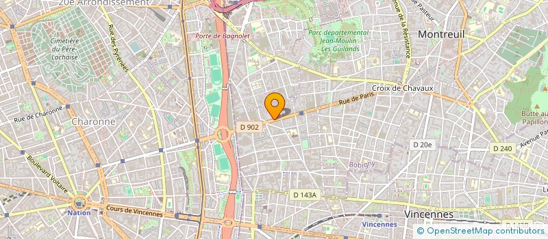 localisation de l'entreprise SOC ETUDE ET REALIS INSTALL THERM ET HYD à MONTREUIL