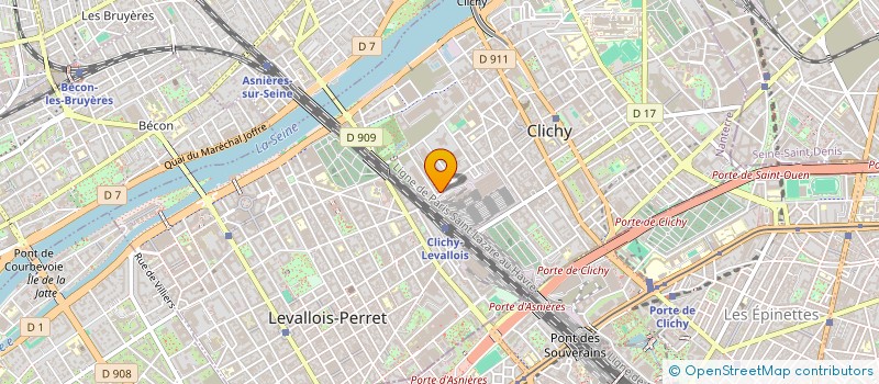 localisation de l'entreprise SOC ETUDE ET REALISATION DU BATIMENT à CLICHY