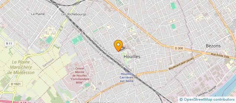 localisation de l'entreprise SOC ETUDE ET VALORISATION AMENAGEMENT à HOUILLES