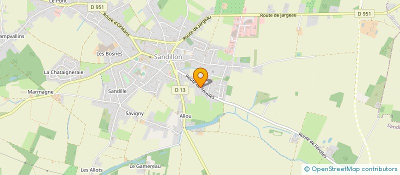 localisation de l'entreprise SOC ETUDE FABRIC DIFFUS à SANDILLON