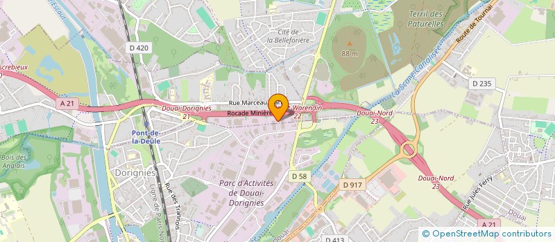 localisation de l'entreprise SOC ETUDE MAINTENANCE THERMIQUE INDUSTRI à DOUAI