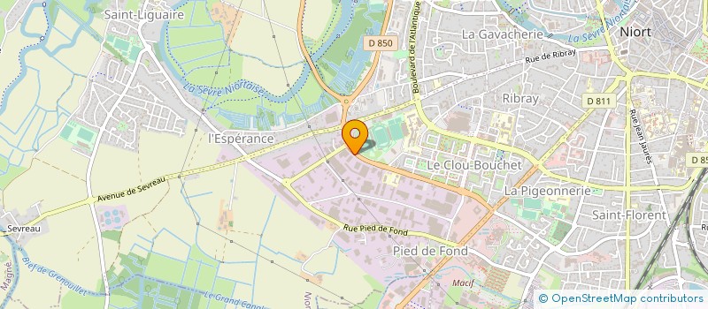 localisation de l'entreprise SOC ETUDE PREFABRICTION BETON à NIORT