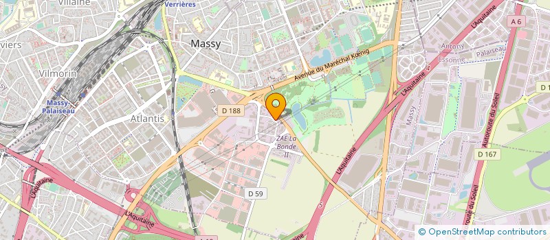 localisation de l'entreprise SOC ETUDE REALI ELECTRON PRESTAT SERVICE à MASSY
