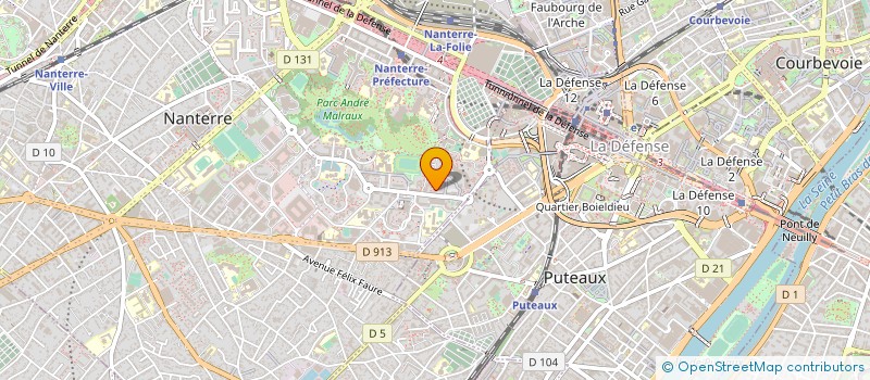 localisation de l'entreprise SOC ETUDE REALI IMMOB PARTI CONST PROMO à NANTERRE
