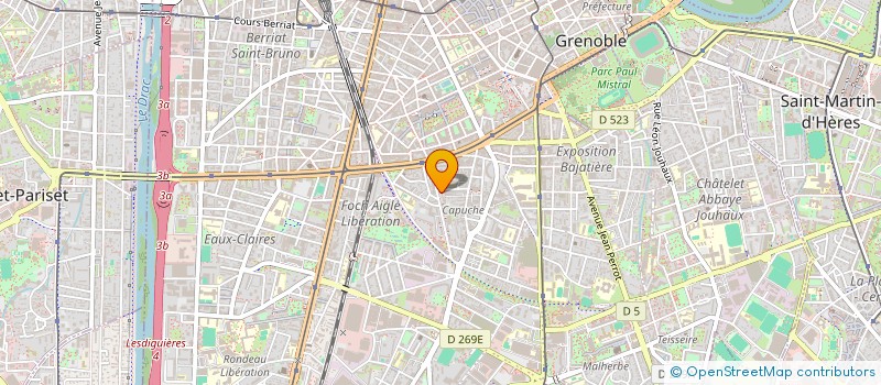 localisation de l'entreprise SOC ETUDE REALIS ARCHITEC ET TECHNIQUES à GRENOBLE