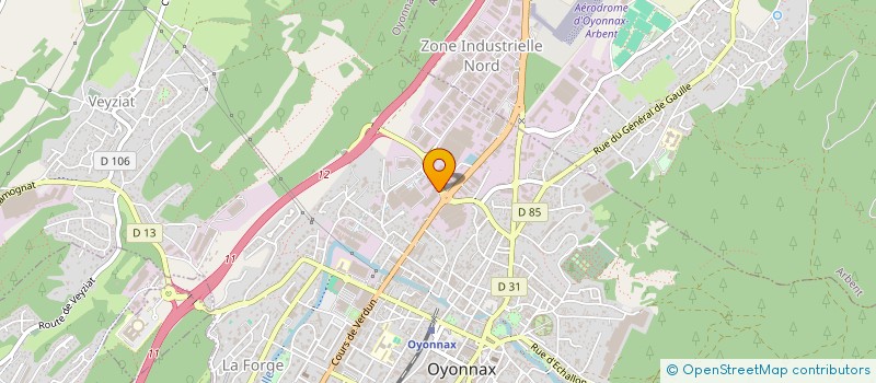 localisation de l'entreprise SOC ETUDE REALIS AUTOMAT LOGIC INDUST à OYONNAX