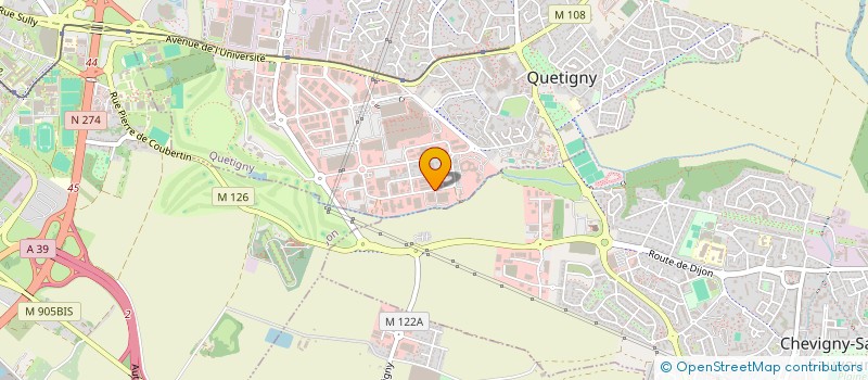 localisation de l'entreprise SOC ETUDE REALIS COMMUNIC VISUEL SONORE à QUETIGNY