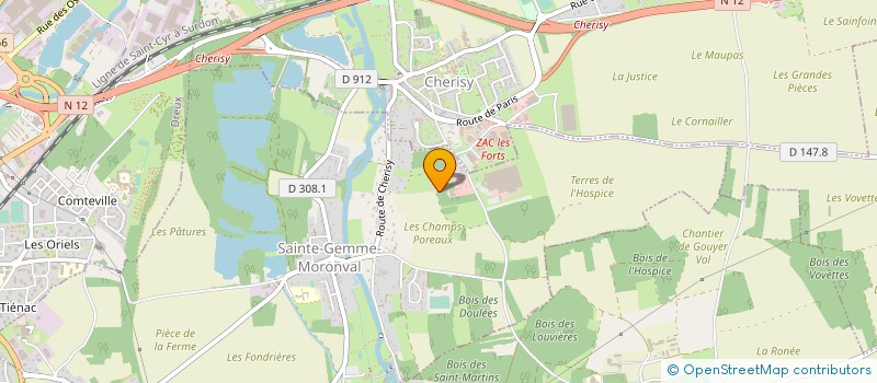 localisation de l'entreprise SOC ETUDE REALIS COMPLEXE INDUSTR DIVERS à SAINTE-GEMME-MORONVAL