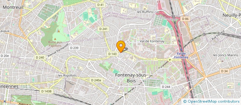localisation de l'entreprise SOC ETUDE REALISAT AEROTECHNIQUE à FONTENAY-SOUS-BOIS