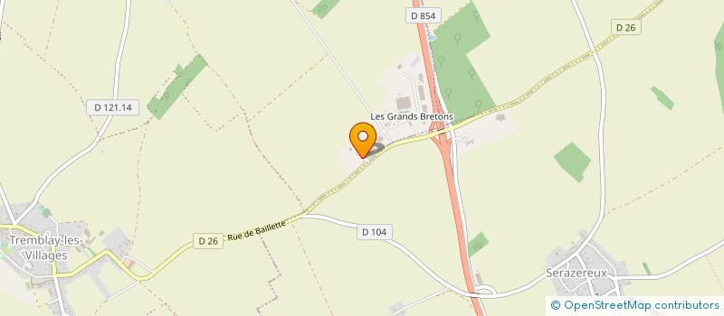 localisation de l'entreprise SOC ETUDE REALISAT MATERIEL OUTIL INDUST à TREMBLAY-LES-VILLAGES