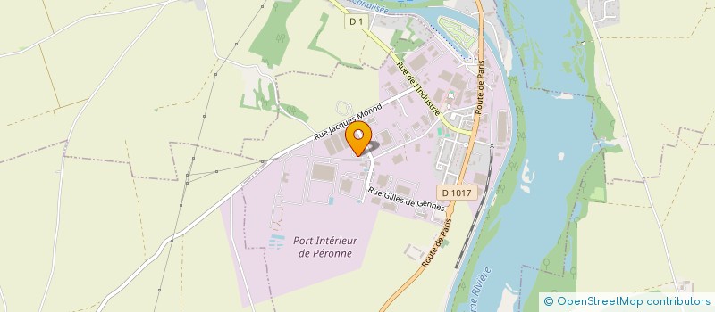 localisation de l'entreprise SOC ETUDE REALISATION EQUIP AERAULIQUE  PERONNE