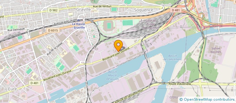 localisation de l'entreprise SOC ETUDE & REALISATION INDUSTRIEL HAVRE  LE HAVRE