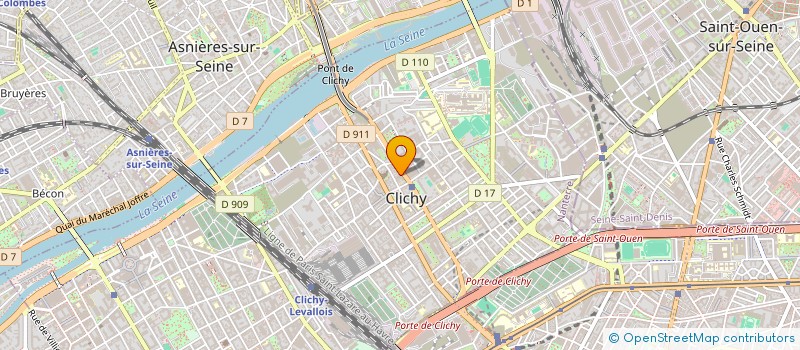 localisation de l'entreprise SOC ETUDE REALISATION PROJETS DE PRESSE à CLICHY