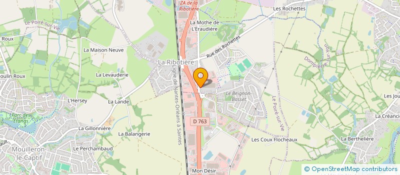 localisation de l'entreprise SOC ETUDE REALISATION TECHNIQUE APPLIQUE à LE POIRE-SUR-VIE