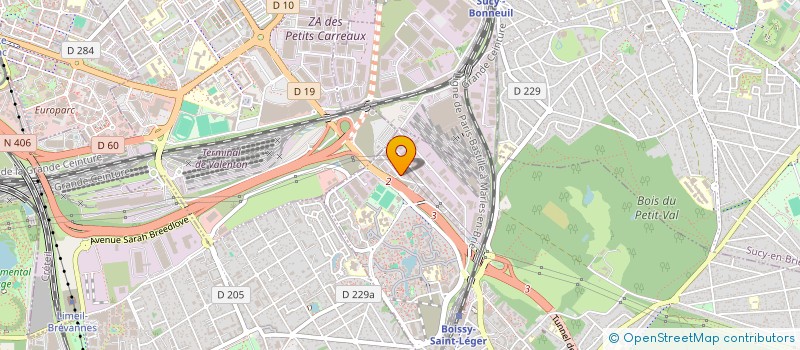 localisation de l'entreprise SOC ETUDE RECHERCHE GESTION INFORMATIQUE à BOISSY-SAINT-LEGER