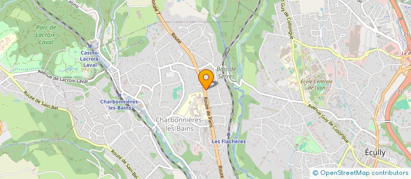 localisation de l'entreprise SOC ETUDE RECHERCHE TECHNIQUE INNOVATION à CHARBONNIERES-LES-BAINS