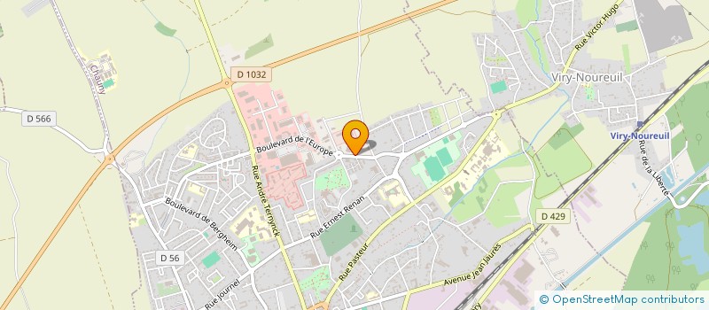 localisation de l'entreprise SOC ETUDE TRAVAUX INDUSTRIELS  CHAUNY