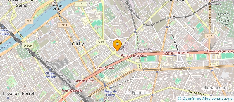 localisation de l'entreprise SOC ETUDES APPLICAT REVETEMENTS SPECIAUX à CLICHY