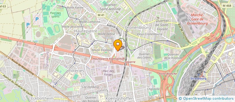 localisation de l'entreprise SOC ETUDES COMPTABLES D ALSACE LORRAINE à STRASBOURG