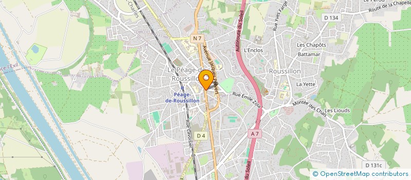 localisation de l'entreprise SOC ETUDES COURTAGE D ASSURANCES  LE PEAGE-DE-ROUSSILLON