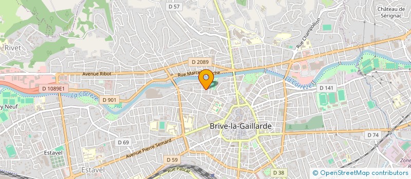 localisation de l'entreprise SOC ETUDES D'INTEGRATION HYPERFREQUENCES à BRIVE-LA-GAILLARDE