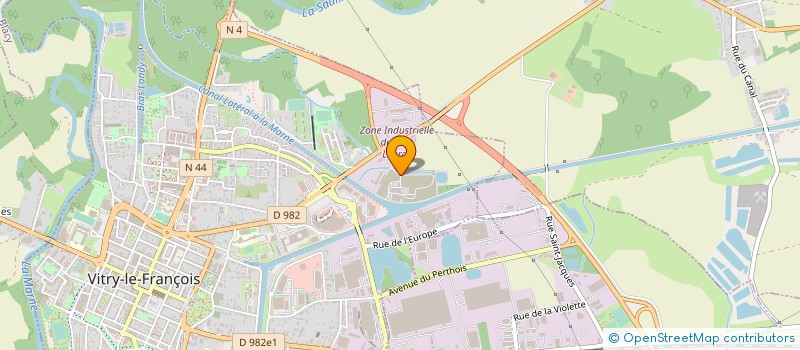 localisation de l'entreprise SOC ETUDES ELECT INDUS BATIMENTS  VITRY LE FRANCOIS