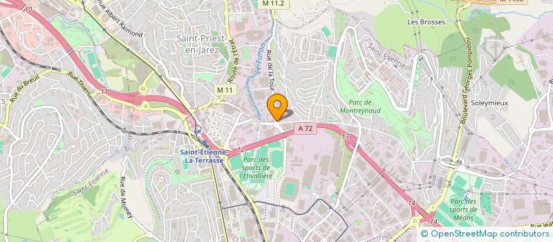 localisation de l'entreprise SOC ETUDES ENTR TRAVAUX PUBLICS ROBINET  SAINT-ETIENNE