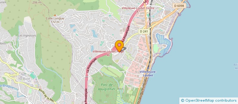 localisation de l'entreprise SOC ETUDES EQUIPEMENT MONTAGNE à VILLENEUVE-LOUBET