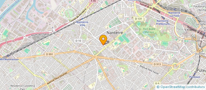 localisation de l'entreprise SOC ETUDES ET PRESTATIONS TECHNIQUES à NANTERRE