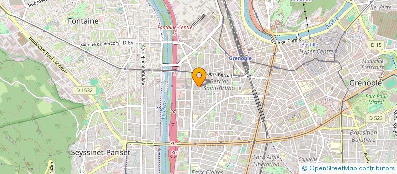 localisation de l'entreprise SOC ETUDES ET PROMOTION IMMMOBILIERE à GRENOBLE