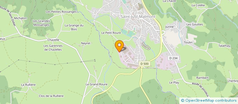 localisation de l'entreprise SOC ETUDES ET REALISAT DE SOUS TRAITANCE à SAINT-JUST-MALMONT