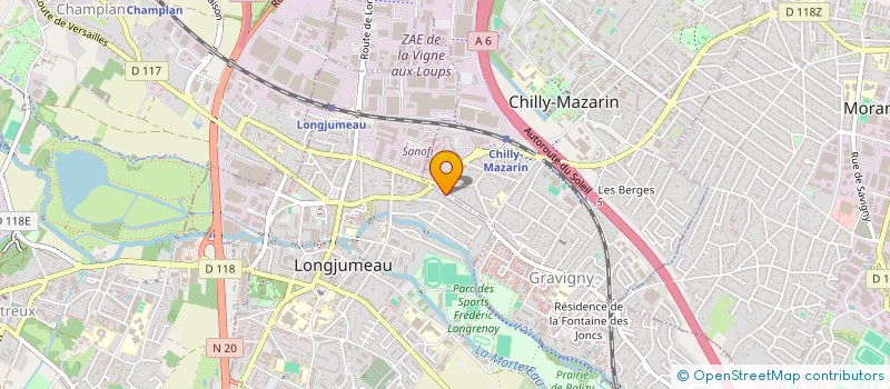 localisation de l'entreprise SOC ETUDES ET REALISATION DU BATIMENT à LONGJUMEAU