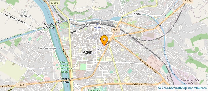 localisation de l'entreprise SOC ETUDES ET REALISATIONS DE LOGICIELS à AGEN