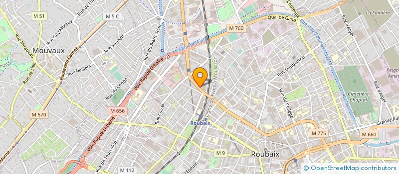 localisation de l'entreprise SOC ETUDES INGENIERIE EN BATIMENT à ROUBAIX