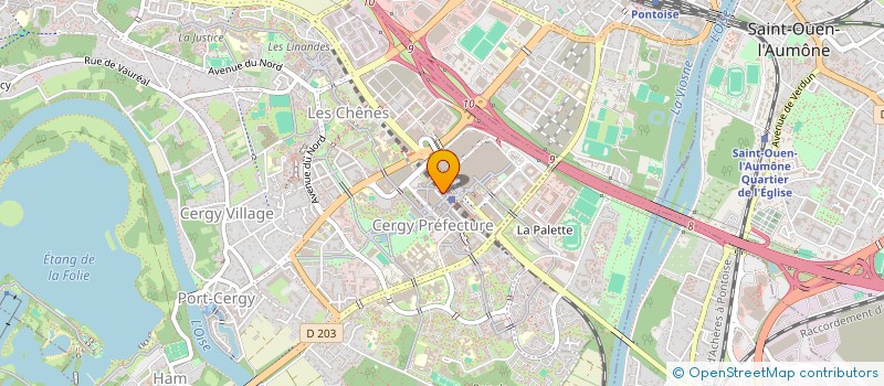 localisation de l'entreprise SOC ETUDES MANAGEMENT GEST INV à CERGY