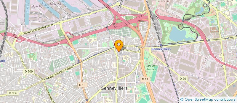 localisation de l'entreprise SOC ETUDES MECANIQUE DE GENNEVILLIERS à GENNEVILLIERS