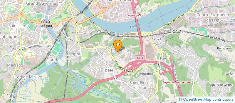 localisation de l'entreprise SOC ETUDES PROMOTION AMENAGE CONCEPTION  BAYONNE