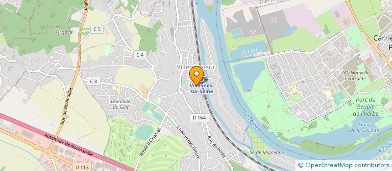 localisation de l'entreprise SOC ETUDES REALI INDUS FERRO INT  VILLENNES-SUR-SEINE