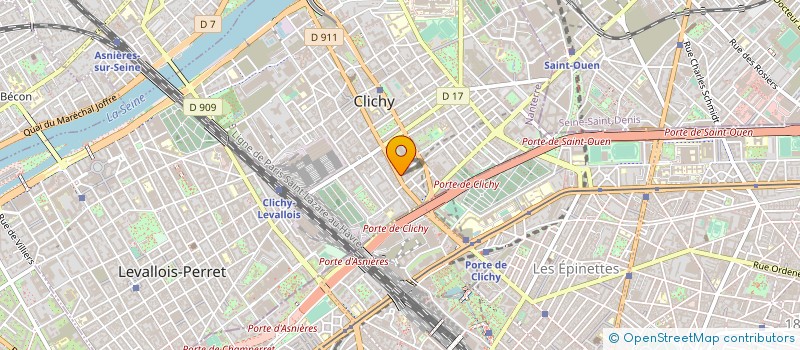 localisation de l'entreprise SOC ETUDES REALIS AMENAGEMENTS MOBILIERS à CLICHY