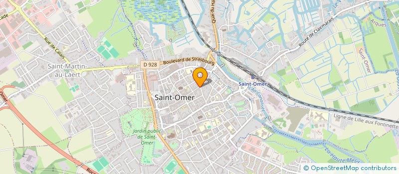 localisation de l'entreprise SOC ETUDES REALIS INFORMATIQUES & BUREAU à SAINT-OMER