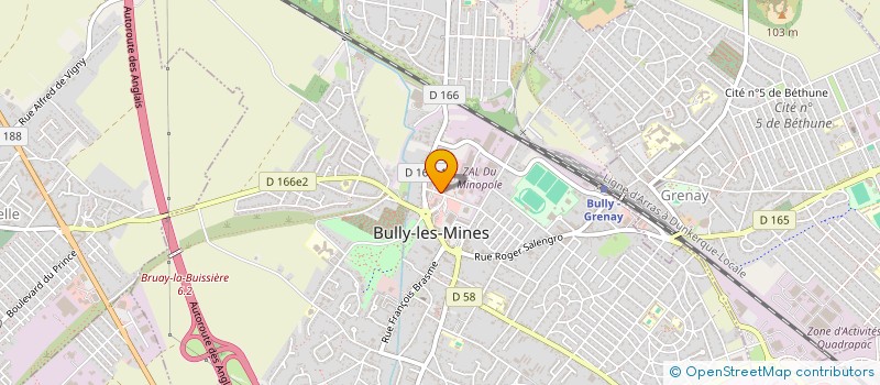 localisation de l'entreprise SOC ETUDES REALISAT INSTALLAT CHAUFFAGE à BULLY-LES-MINES