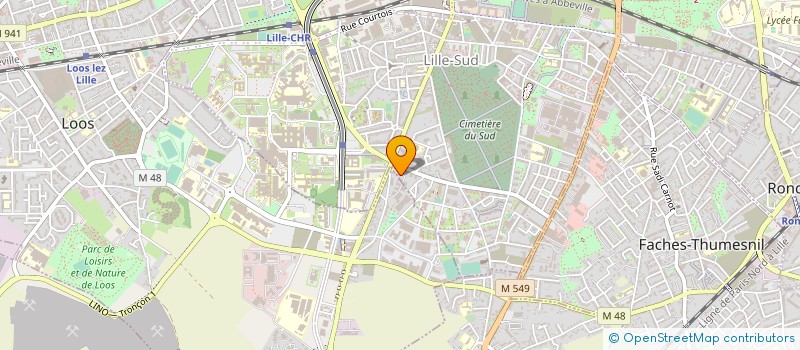 localisation de l'entreprise SOC ETUDES REALISAT TRAVAUX IMMOBILIERS à LILLE