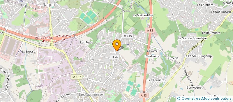localisation de l'entreprise SOC ETUDES REALISATION PAYSAGERES à LES SORINIERES
