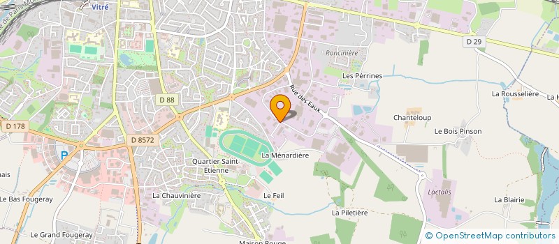 localisation de l'entreprise SOC ETUDES & REALISATION TECHNIQ NOUVELL à VITRE