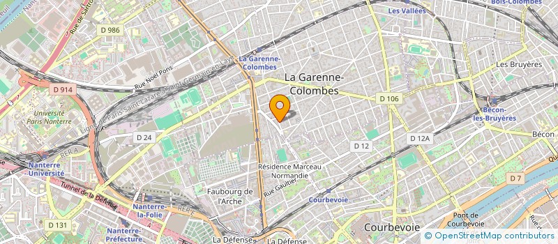 localisation de l'entreprise SOC ETUDES REALISATIONS EMBALLAGES DIVER à LA GARENNE-COLOMBES