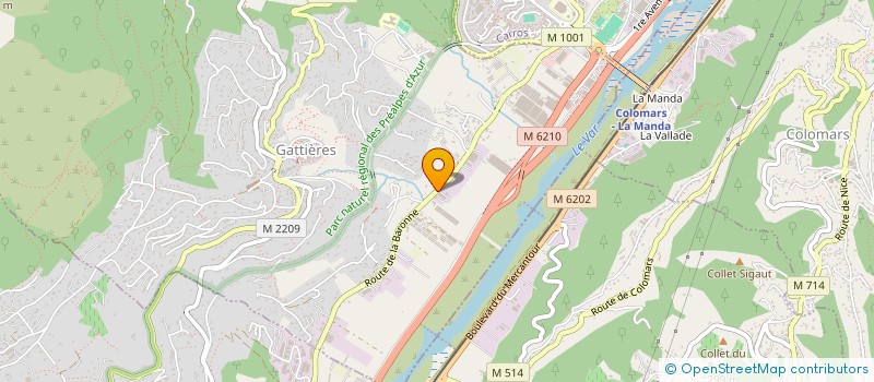 localisation de l'entreprise SOC ETUDES REALISATIONS INDUST MODESTO à GATTIERES